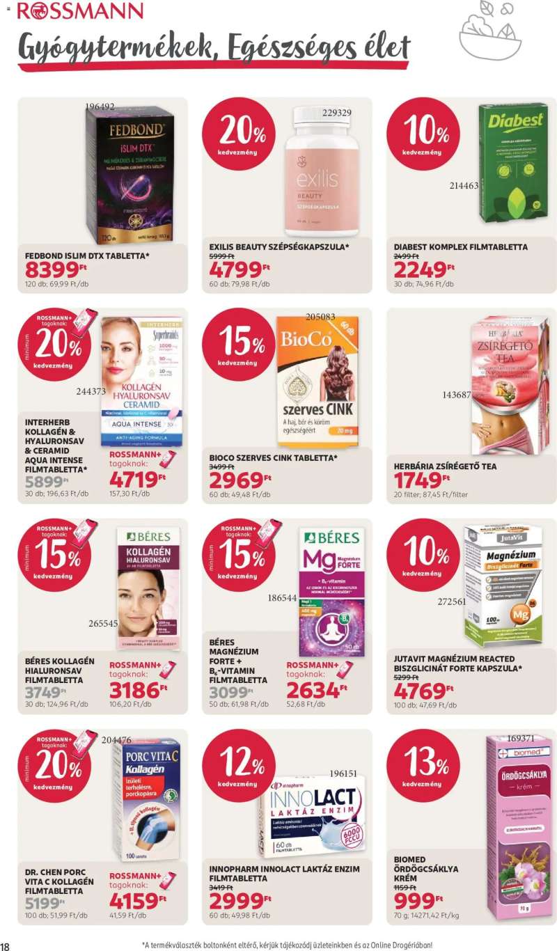 Rossmann Rossmann akciós újság 20 oldal