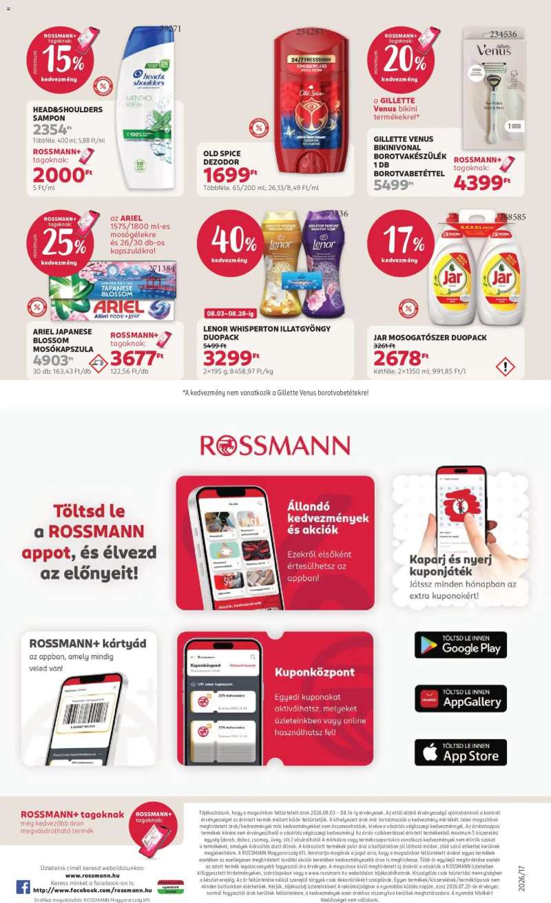 Rossmann Rossmann akciós újság 24 oldal
