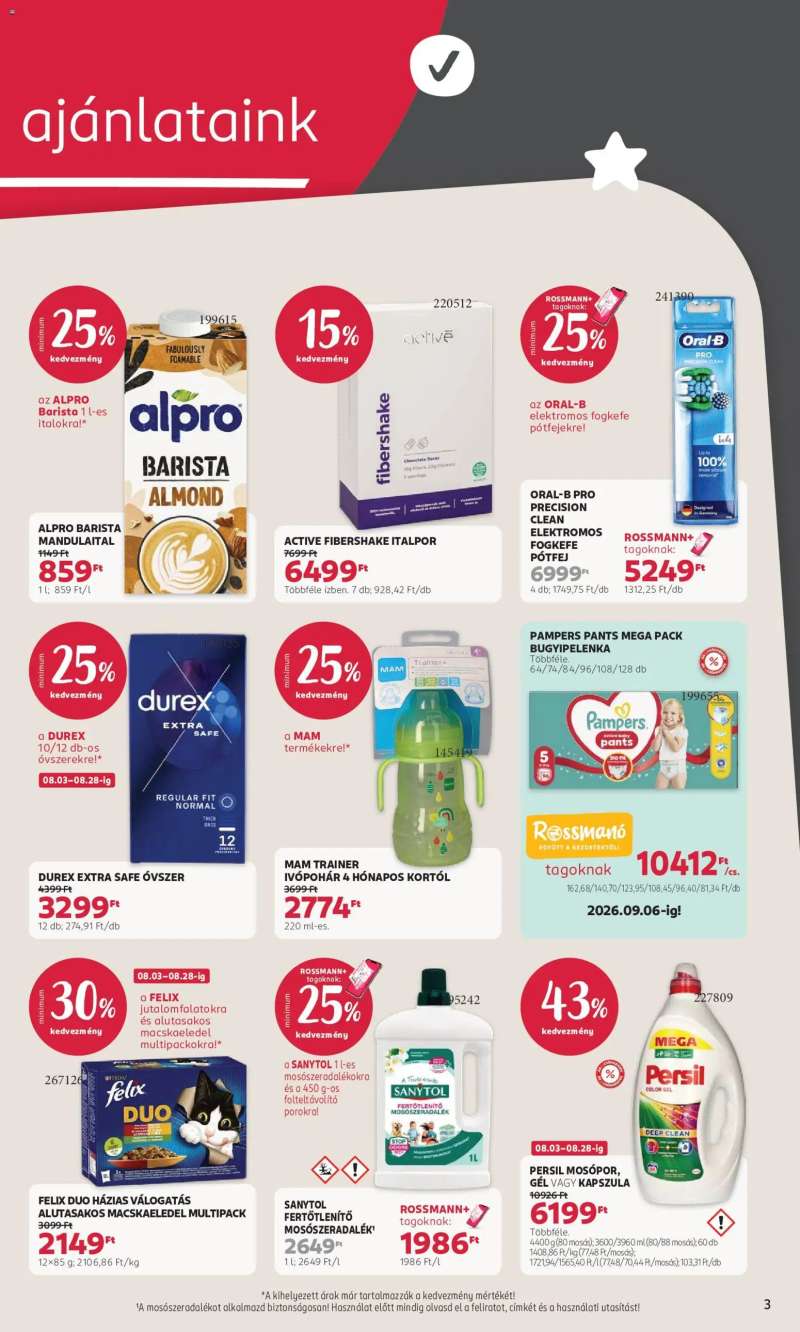 Rossmann Rossmann akciós újság 3 oldal