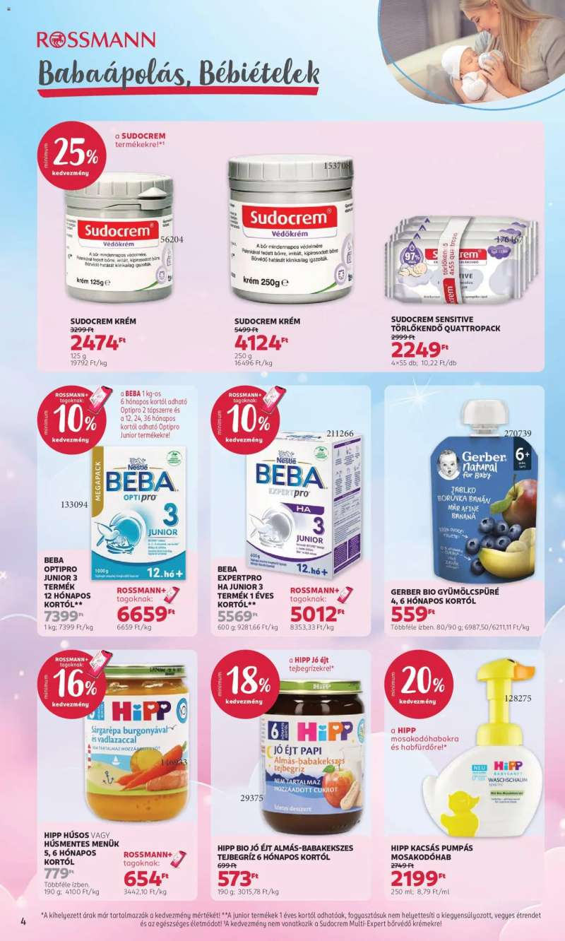 Rossmann Rossmann akciós újság 4 oldal