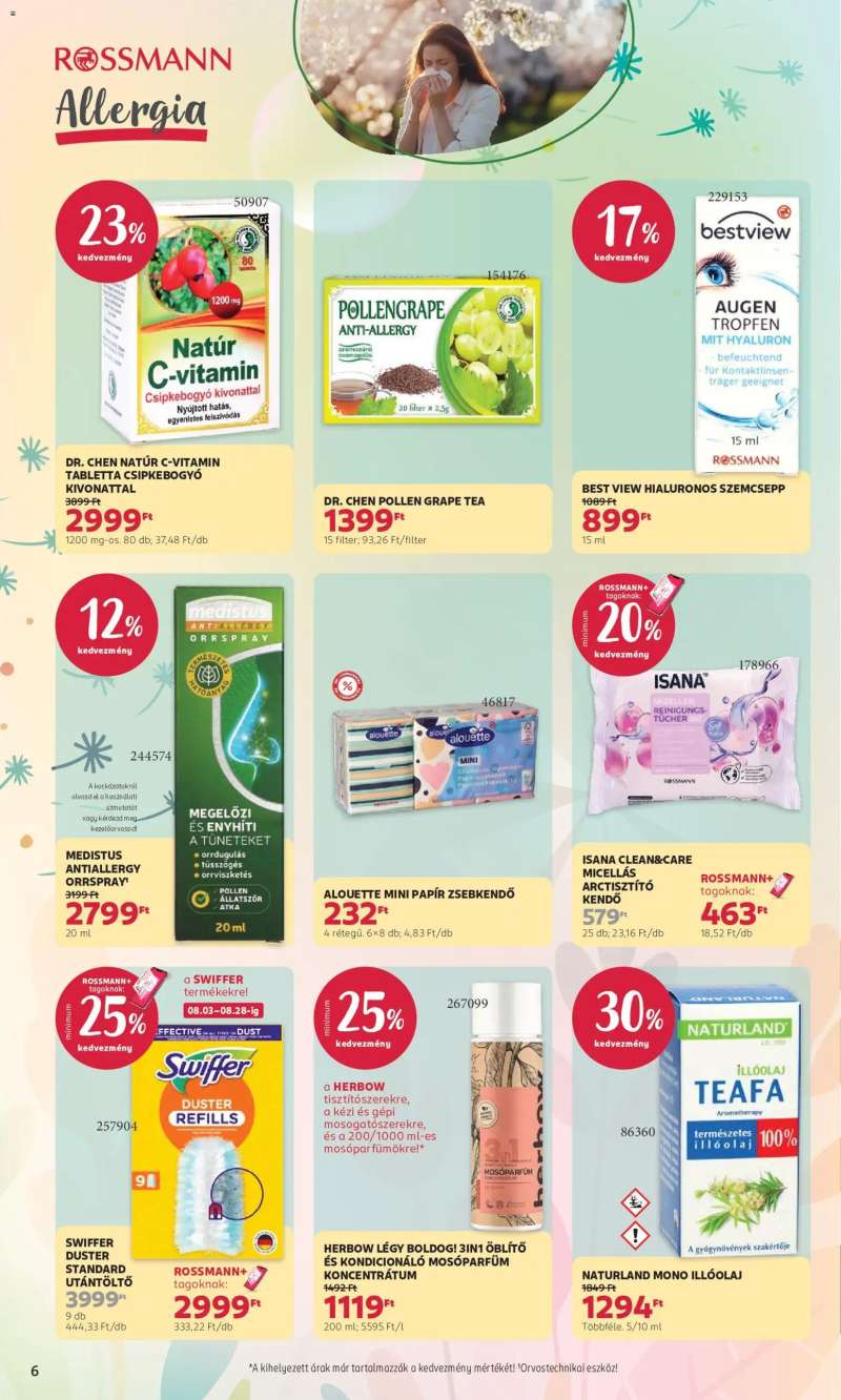 Rossmann Rossmann akciós újság 6 oldal