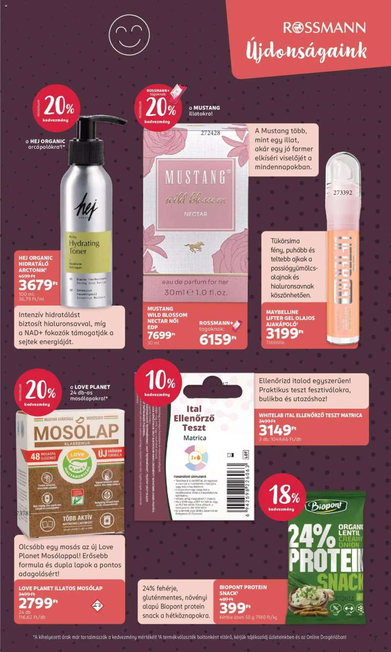 Rossmann Rossmann akciós újság 7 oldal