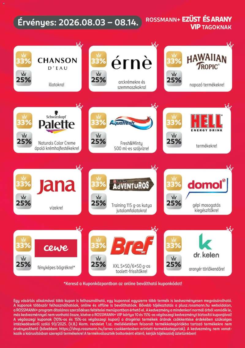 Rossmann Rossmann Szórólap 3 oldal