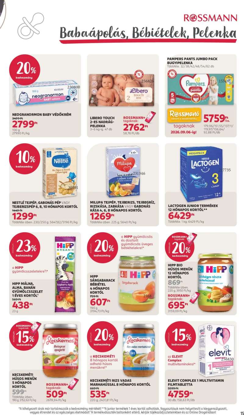 Rossmann Rossmann akciós újság 17 oldal