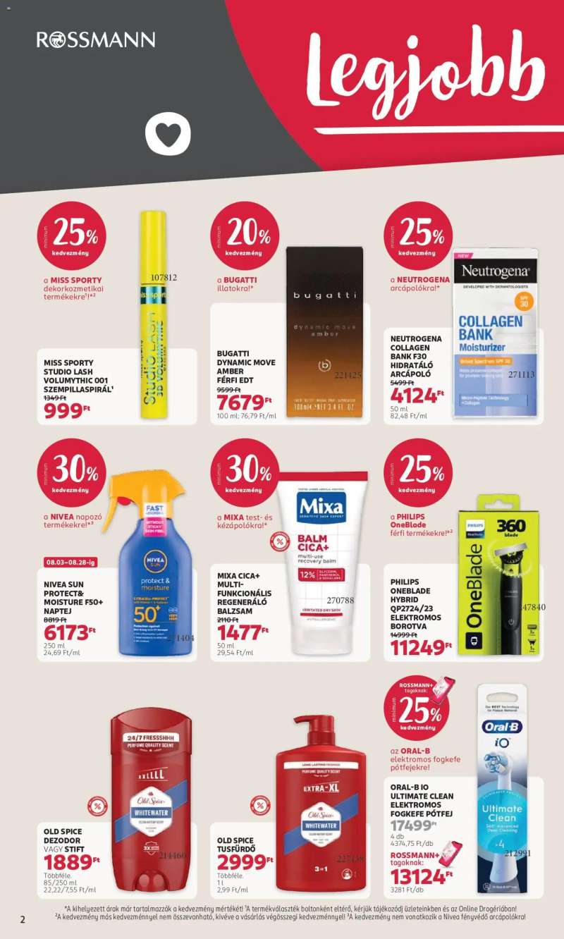 Rossmann Rossmann akciós újság 2 oldal