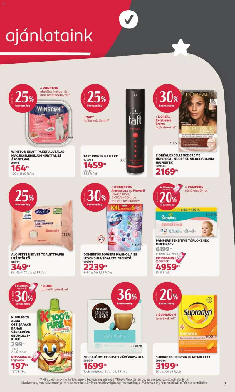 Rossmann Rossmann akciós újság 3 oldal
