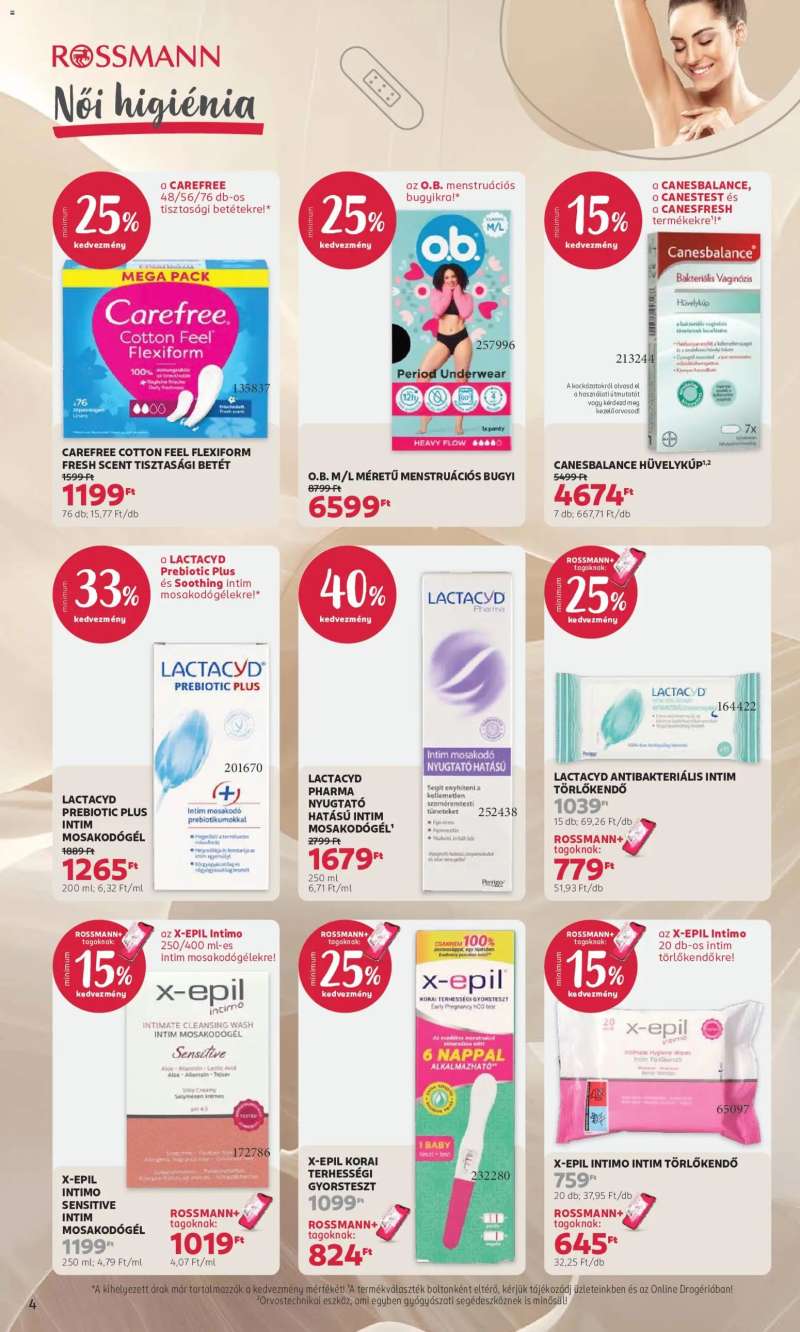 Rossmann Rossmann akciós újság 4 oldal