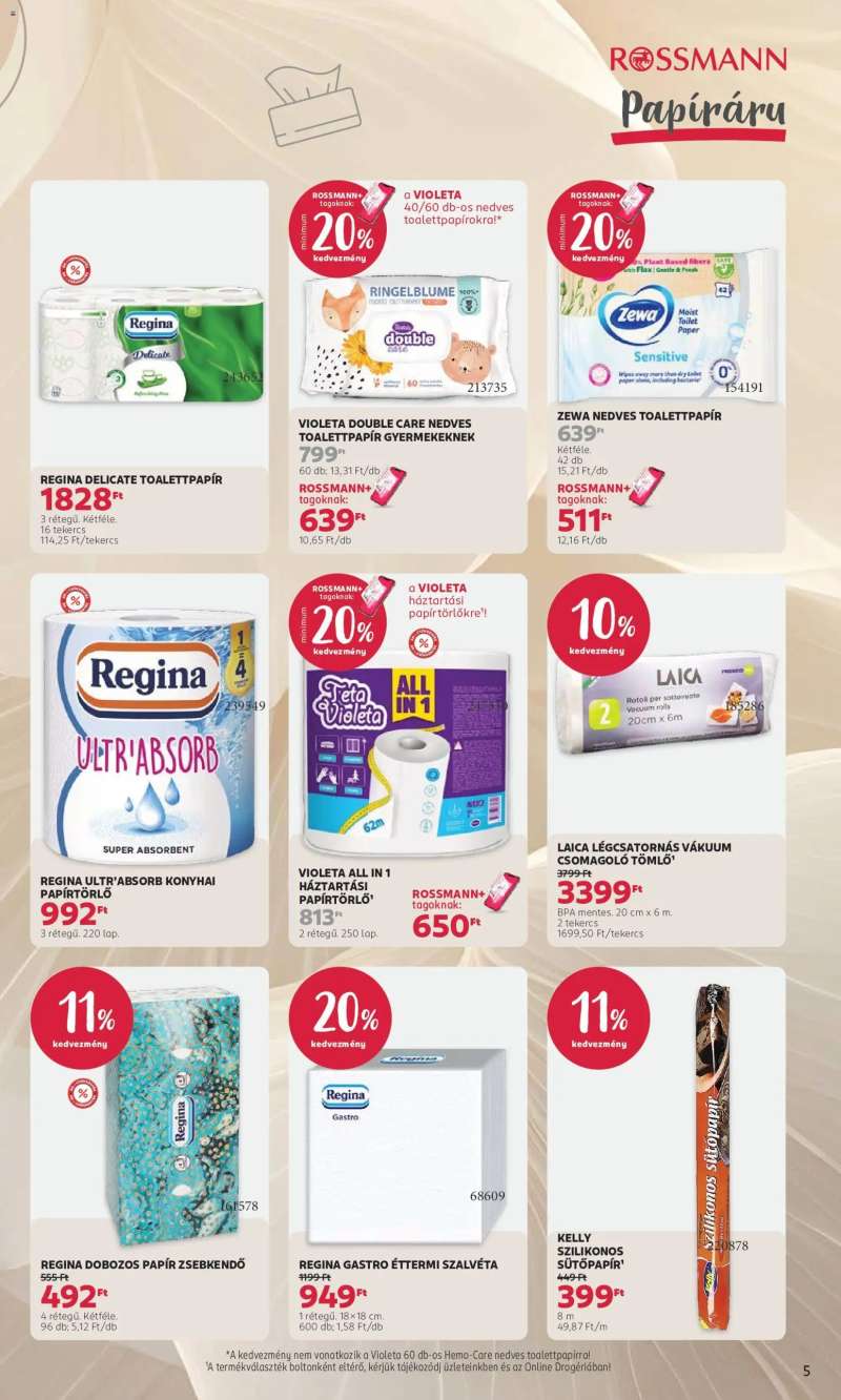 Rossmann Rossmann akciós újság 5 oldal