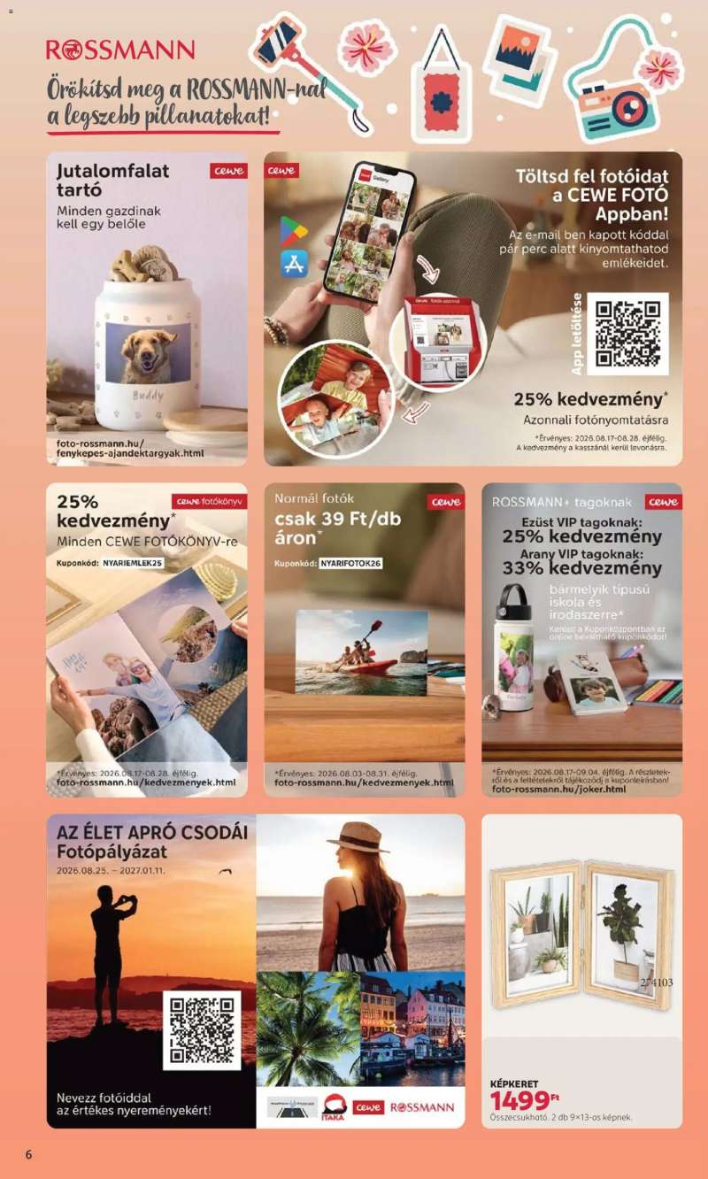 Rossmann Rossmann akciós újság 6 oldal