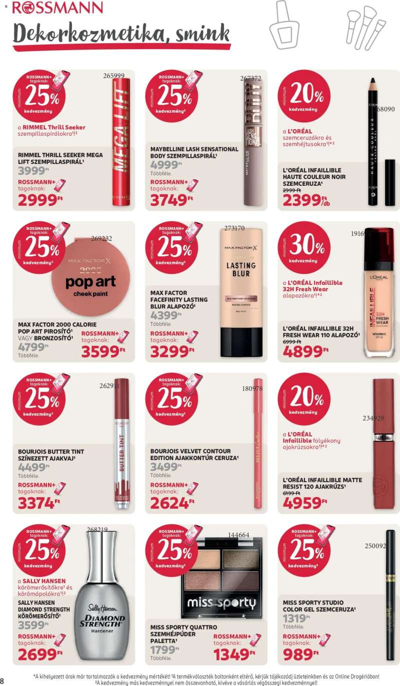 Rossmann Rossmann akciós újság 10 oldal