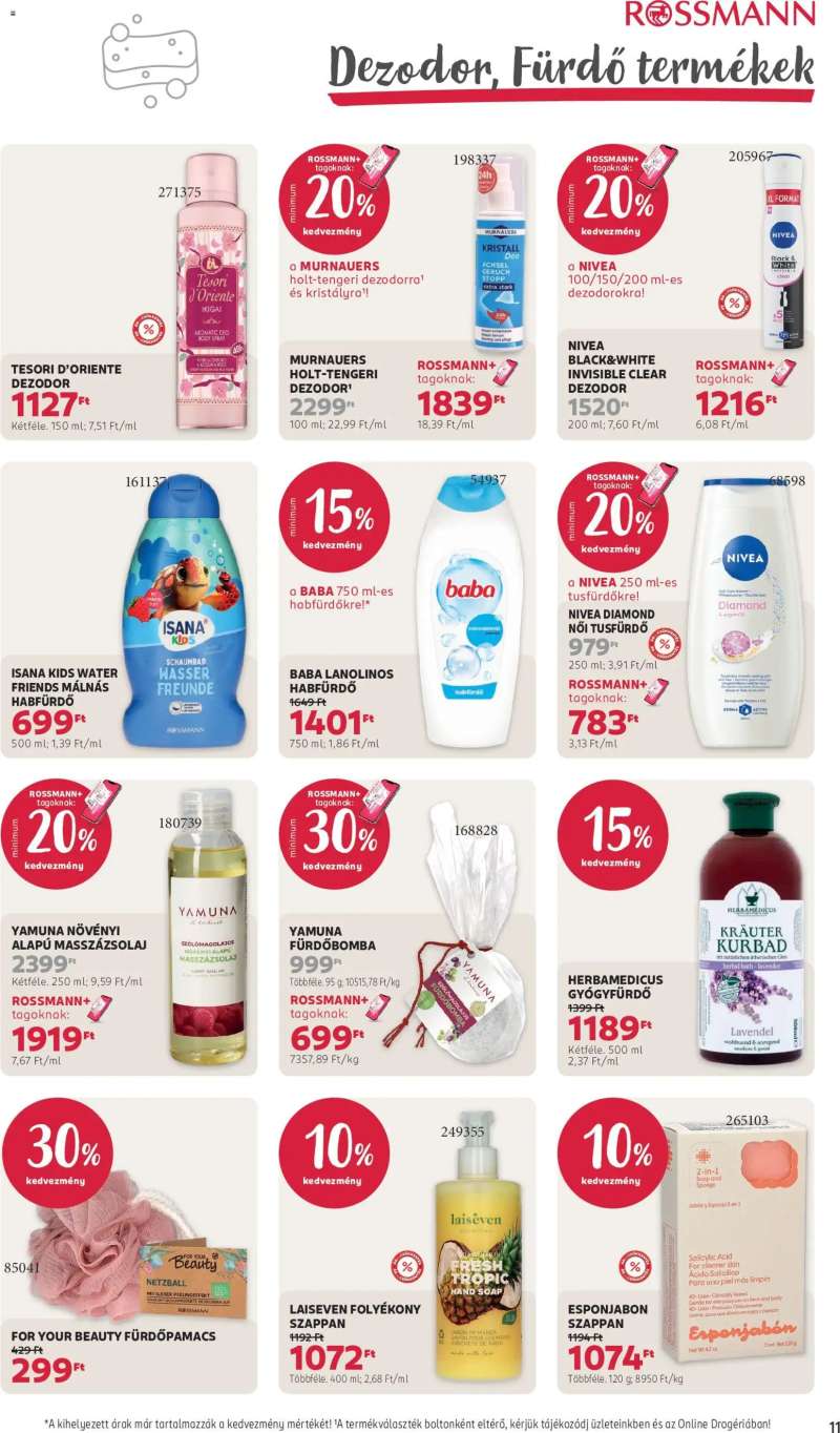 Rossmann Rossmann akciós újság 13 oldal