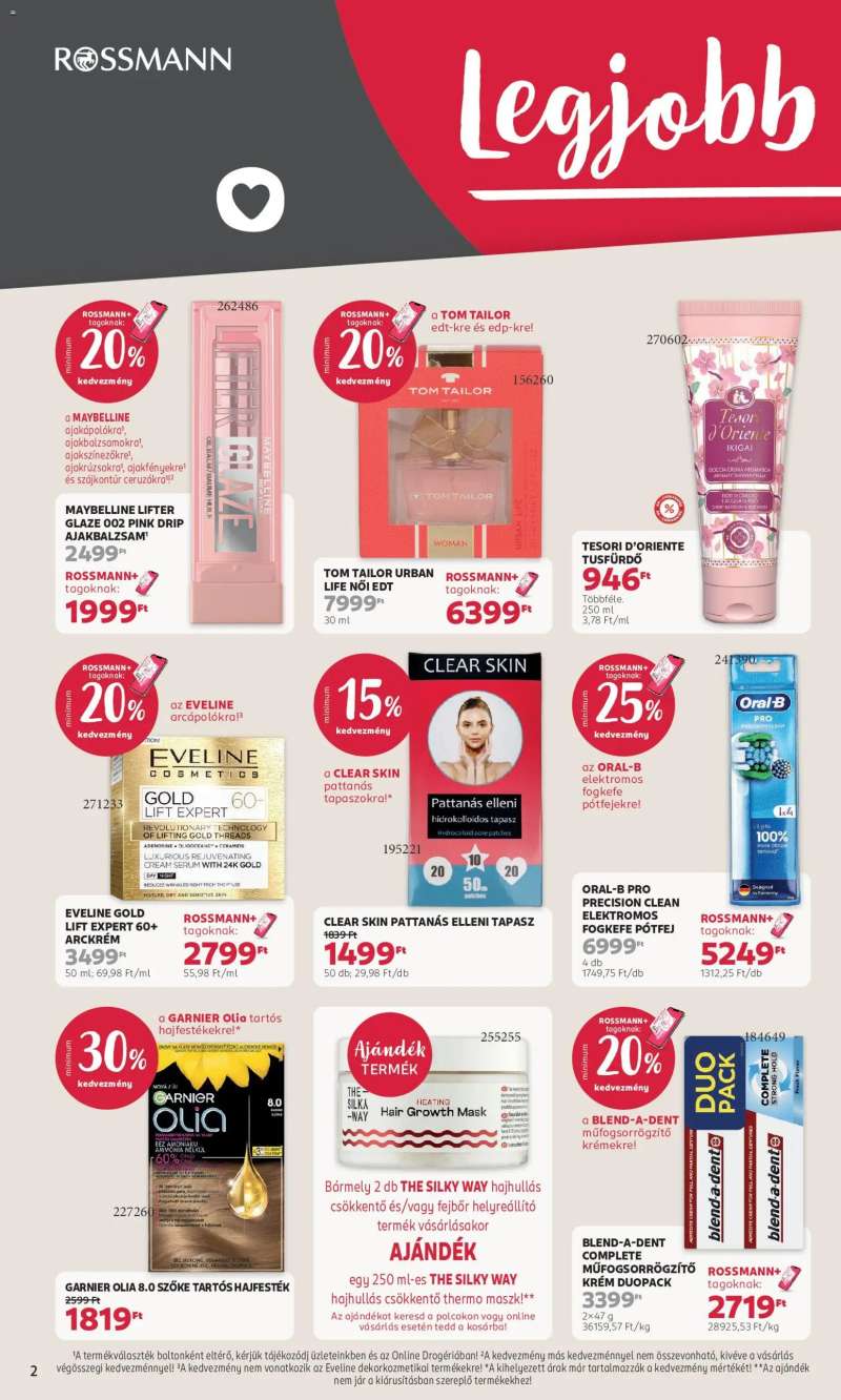 Rossmann Rossmann akciós újság 2 oldal