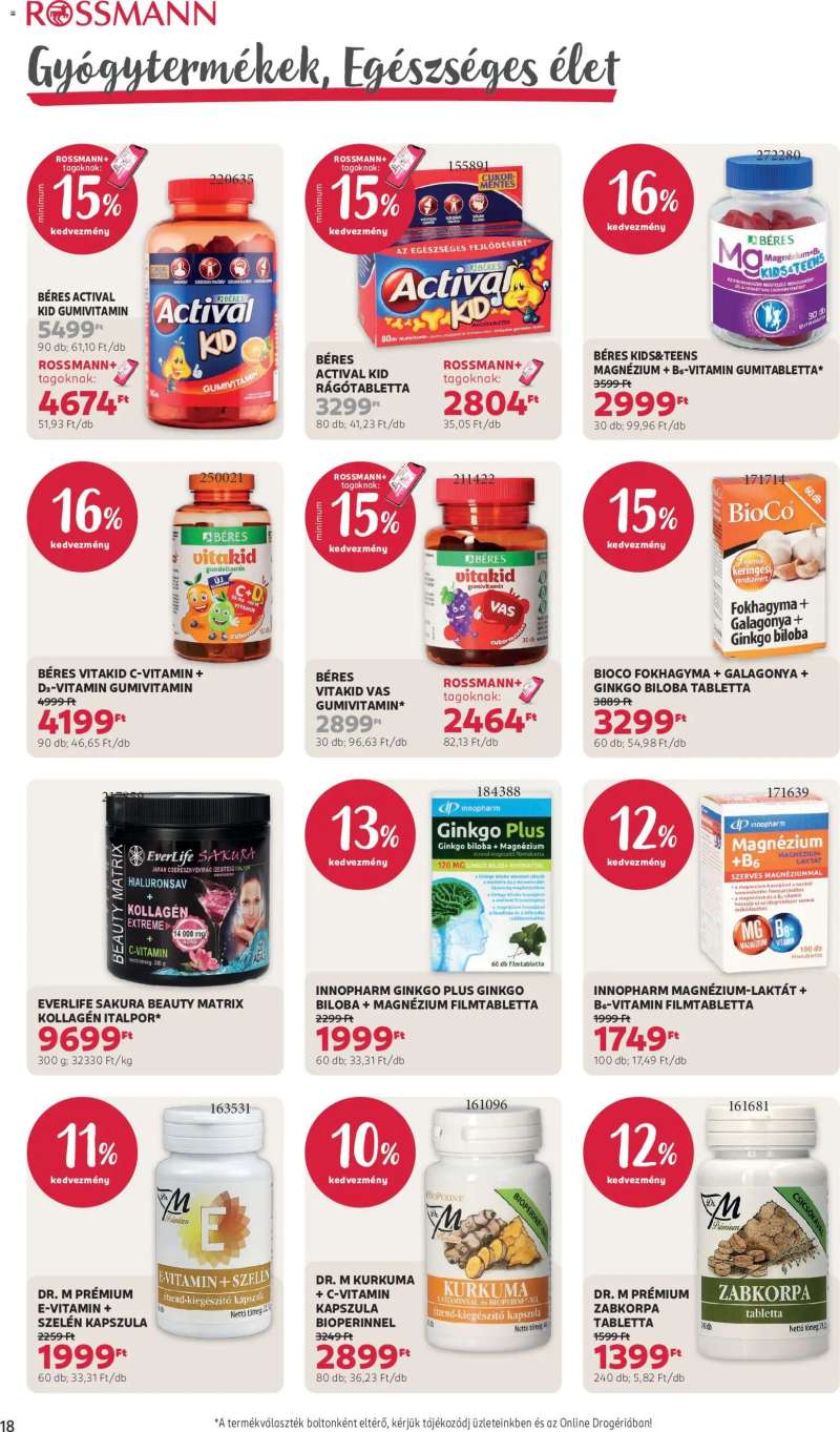 Rossmann Rossmann akciós újság 20 oldal