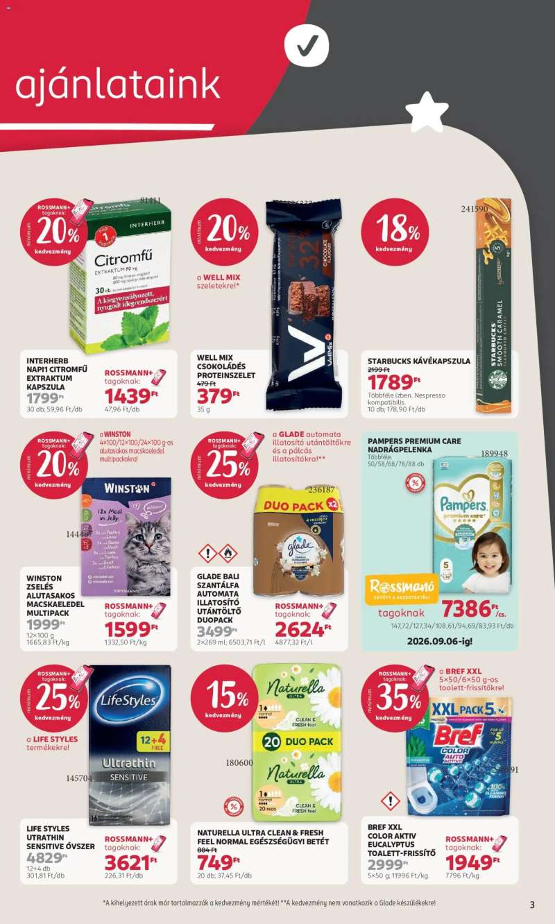 Rossmann Rossmann akciós újság 3 oldal