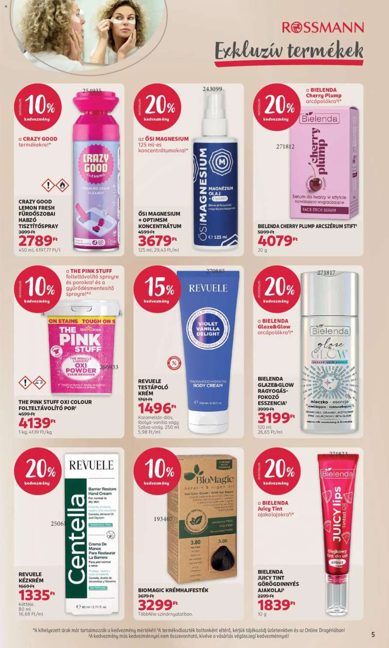 Rossmann Rossmann akciós újság 5 oldal