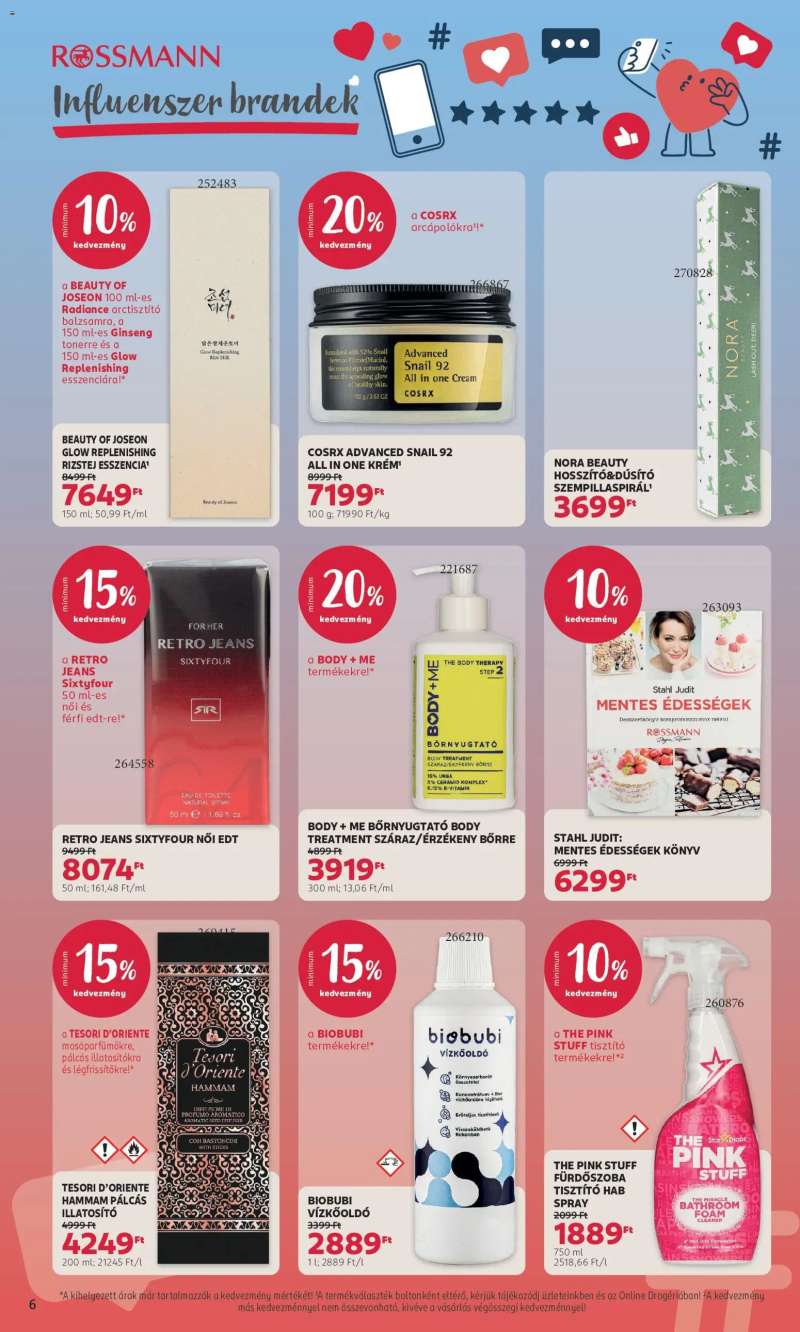 Rossmann Rossmann akciós újság 6 oldal