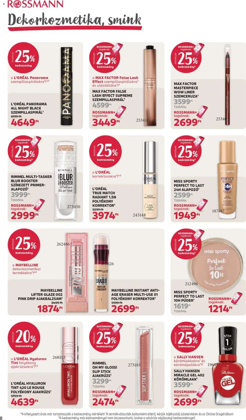 Rossmann Rossmann akciós újság 10 oldal