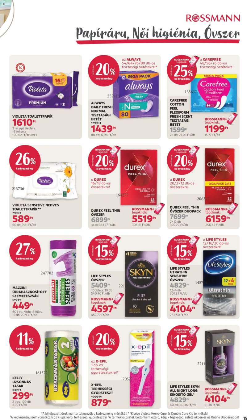 Rossmann Rossmann akciós újság 17 oldal