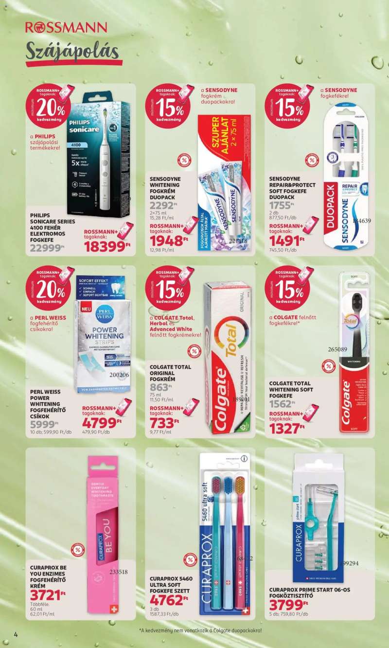 Rossmann Rossmann akciós újság 4 oldal