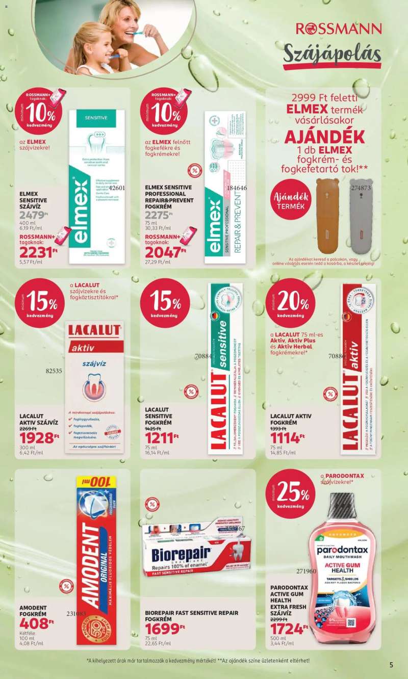 Rossmann Rossmann akciós újság 5 oldal