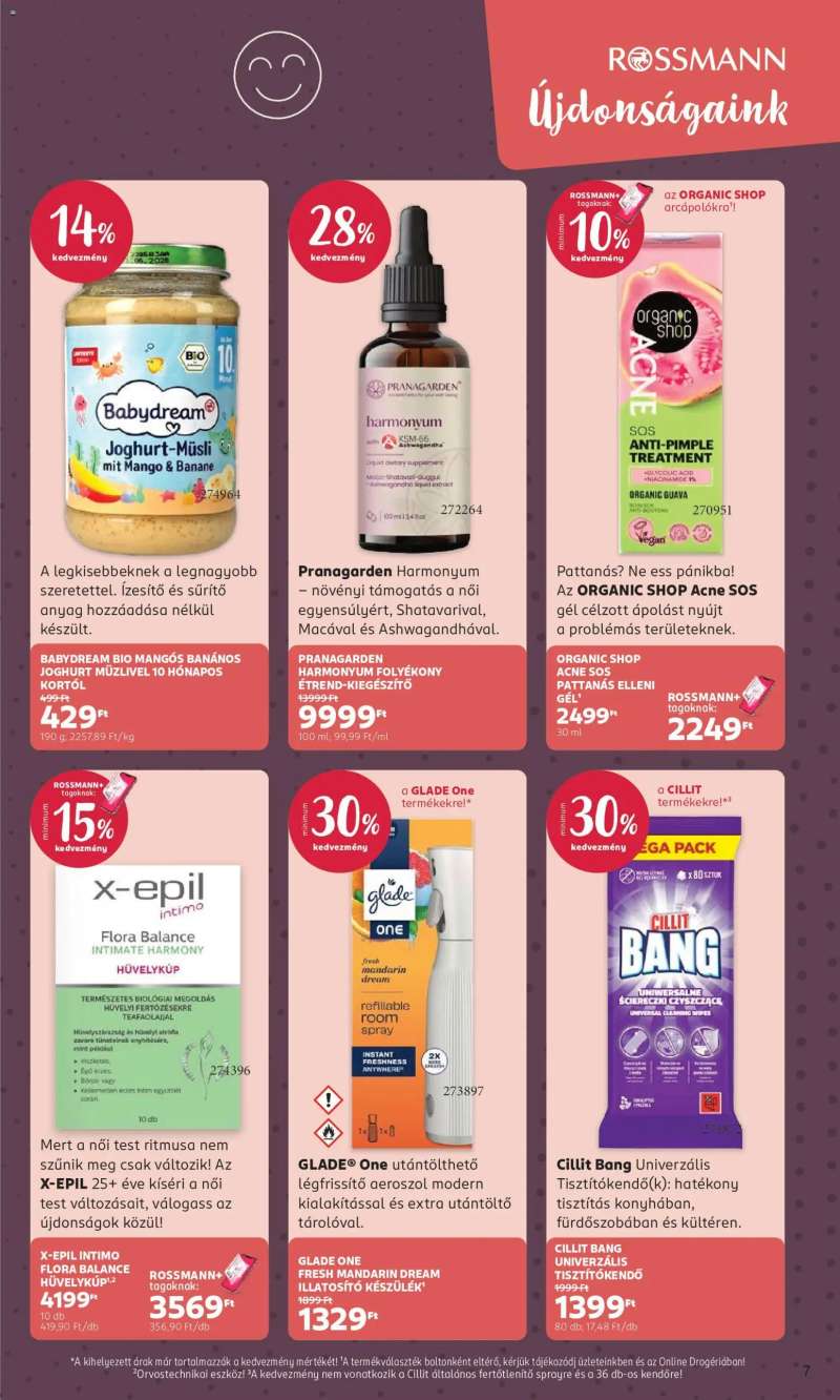 Rossmann Rossmann akciós újság 7 oldal