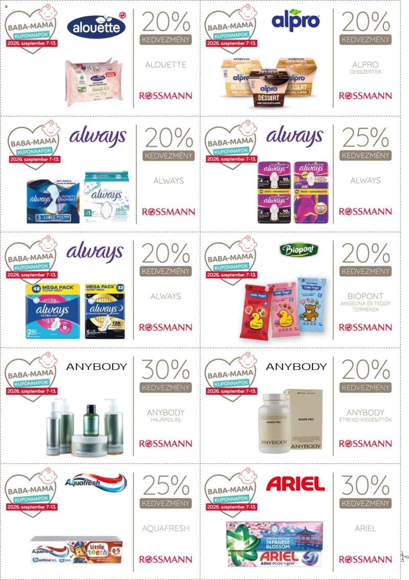 Rossmann Rossmann Kupon Napok 7 oldal