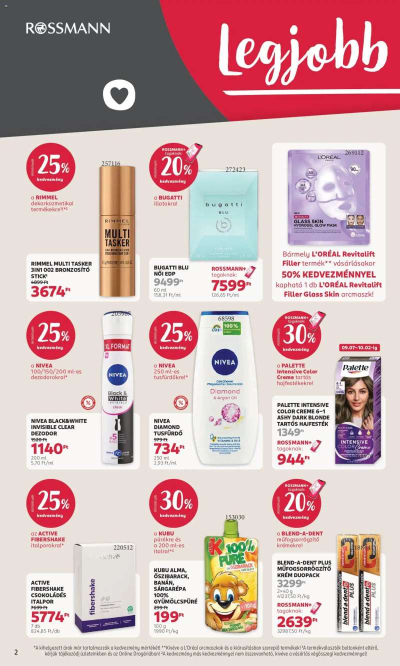 Rossmann Rossmann akciós újság 2 oldal