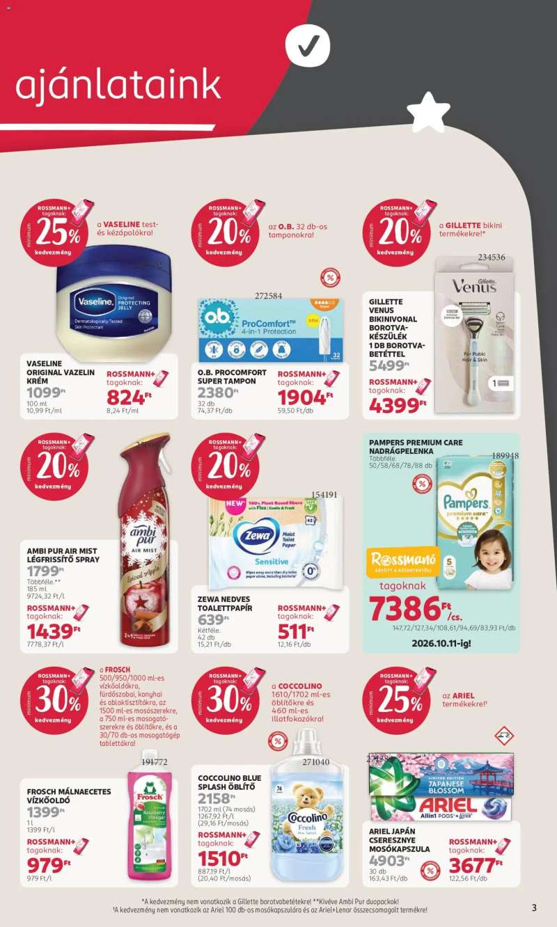 Rossmann Rossmann akciós újság 3 oldal