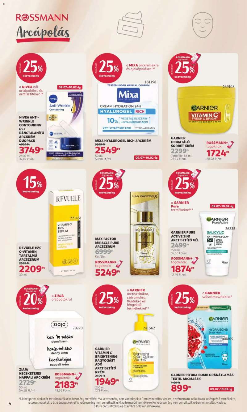 Rossmann Rossmann akciós újság 4 oldal