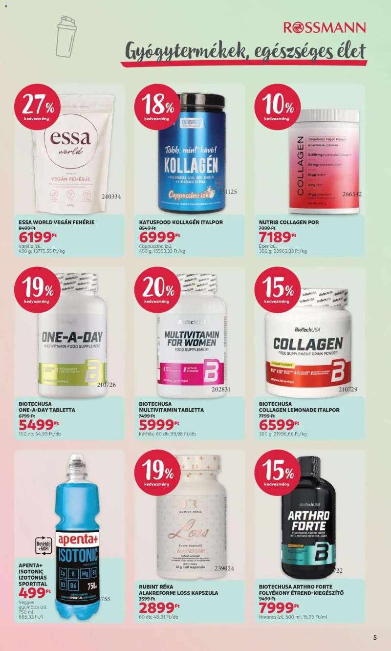 Rossmann Rossmann akciós újság 5 oldal