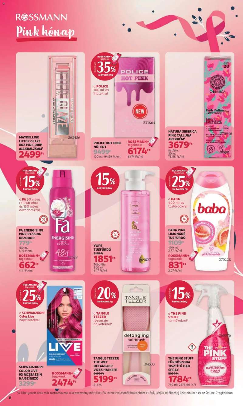 Rossmann Rossmann akciós újság 6 oldal