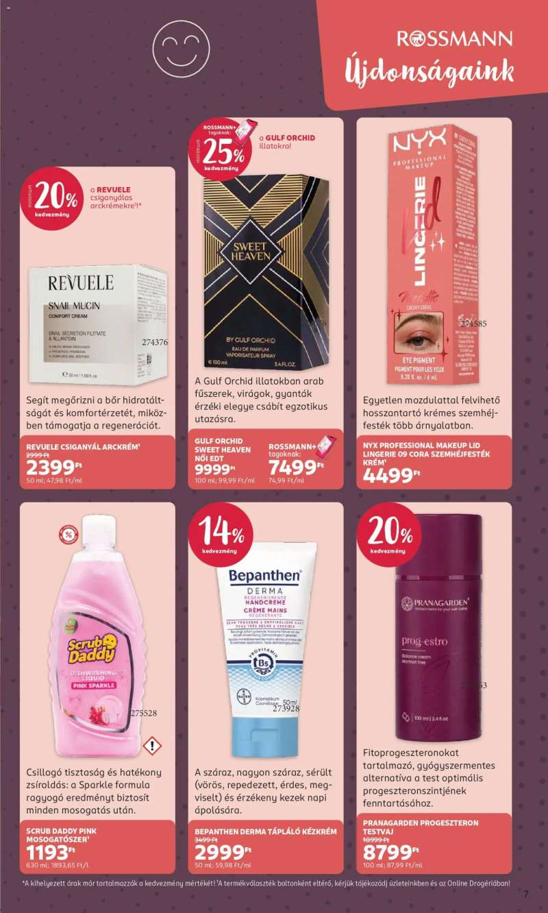 Rossmann Rossmann akciós újság 7 oldal