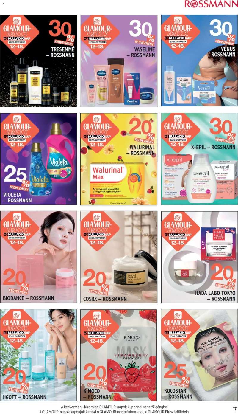 Rossmann Rossmann akciós újság 17 oldal