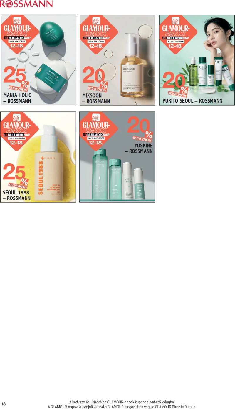 Rossmann Rossmann akciós újság 18 oldal