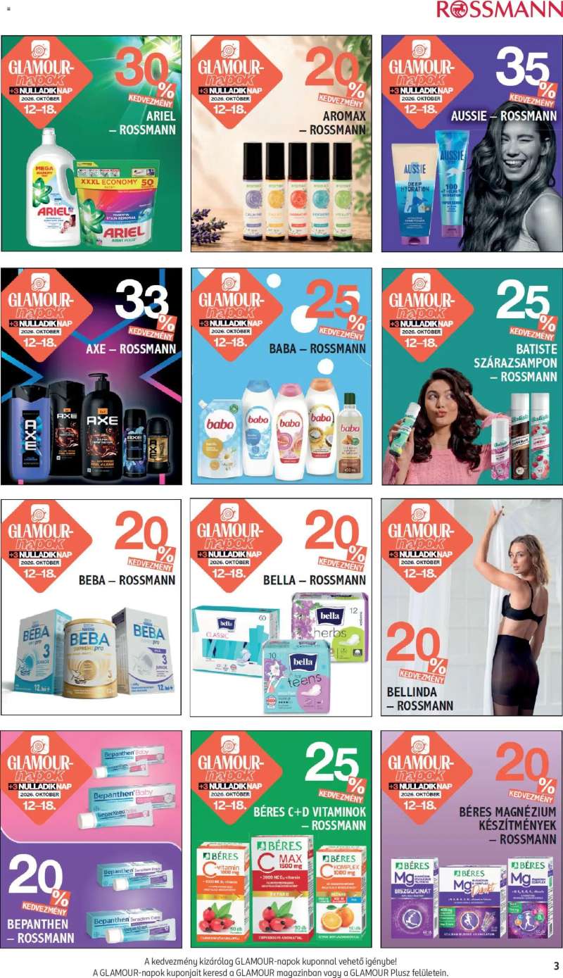 Rossmann Rossmann akciós újság 3 oldal