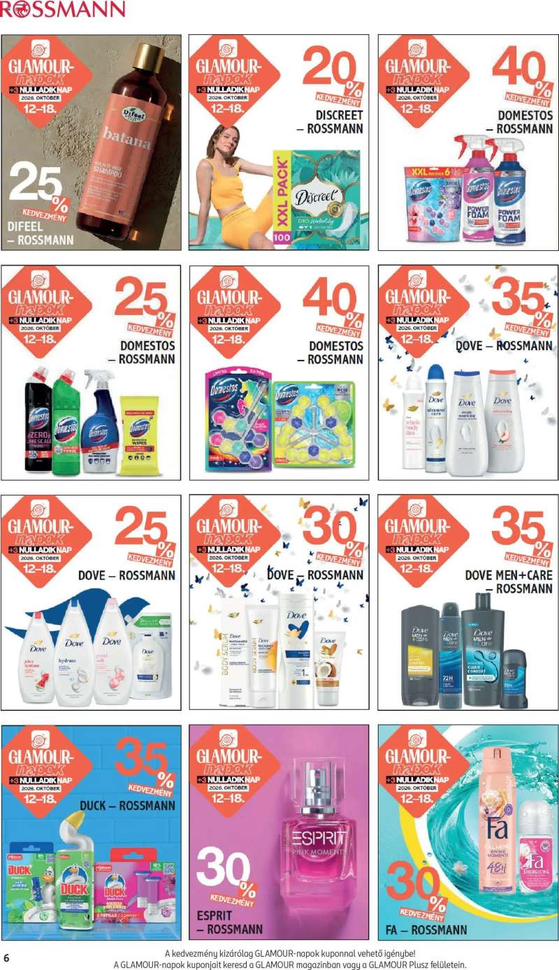 Rossmann Rossmann akciós újság 6 oldal