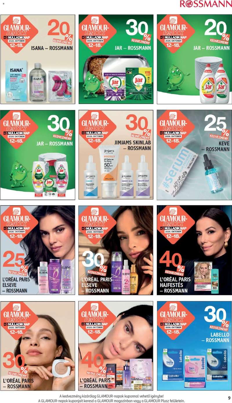 Rossmann Rossmann akciós újság 9 oldal