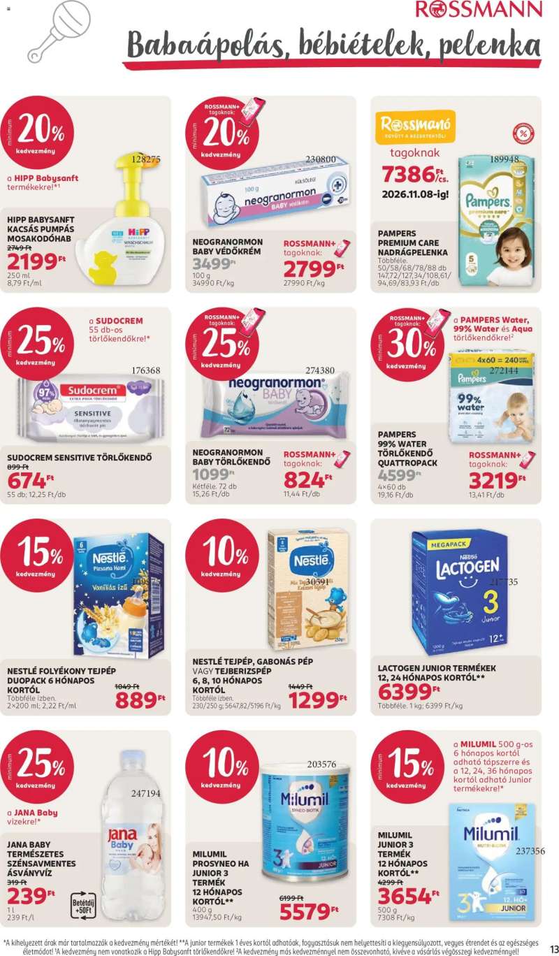 Rossmann Rossmann akciós újság 15 oldal