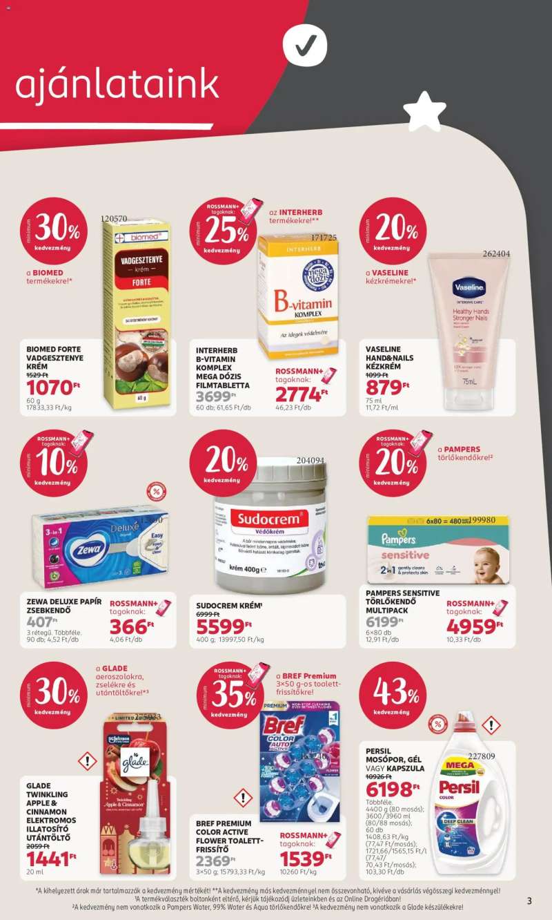 Rossmann Rossmann akciós újság 3 oldal