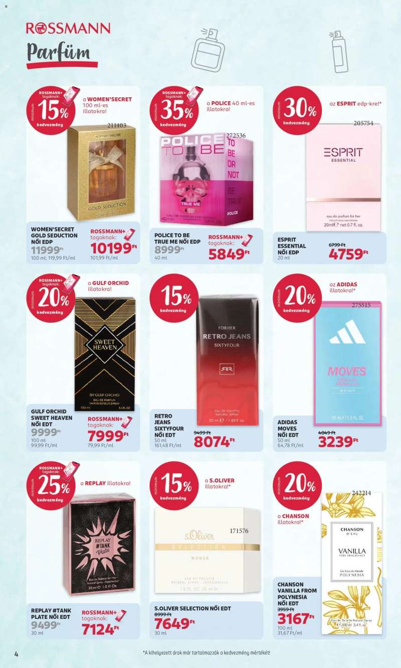 Rossmann Rossmann akciós újság 4 oldal