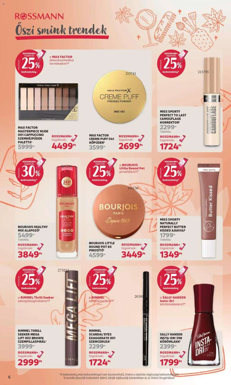 Rossmann Rossmann akciós újság 6 oldal
