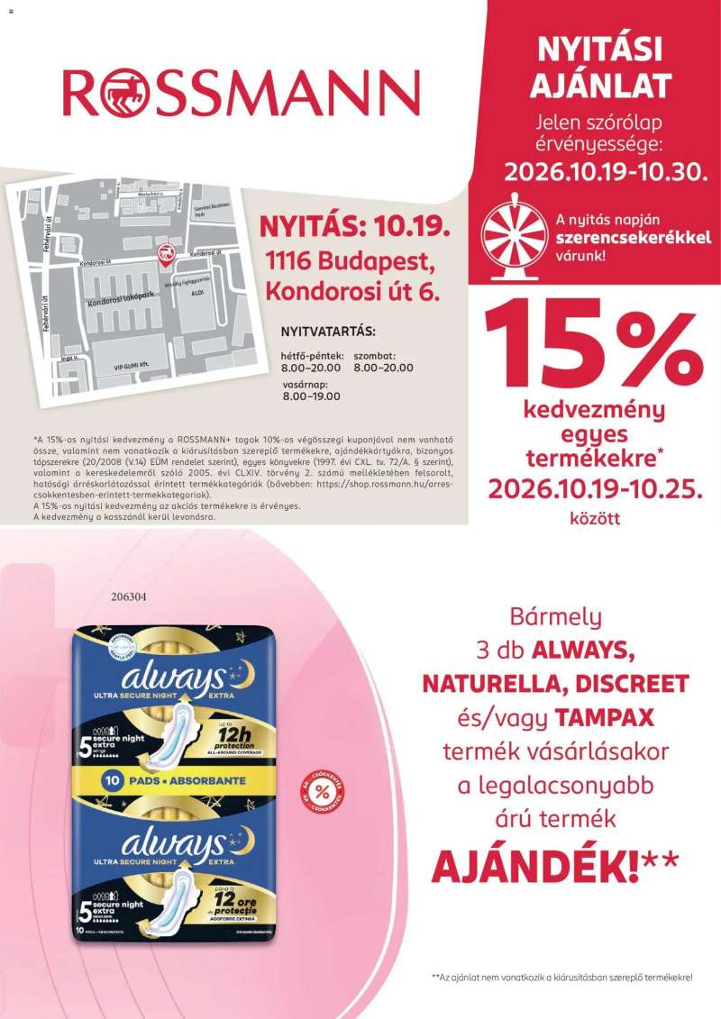 Rossmann Rossmann akciós újság Budapest 1 oldal