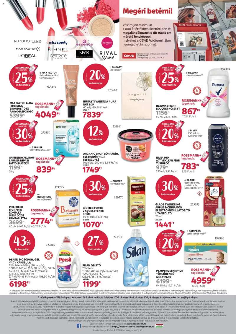 Rossmann Rossmann akciós újság Budapest 2 oldal