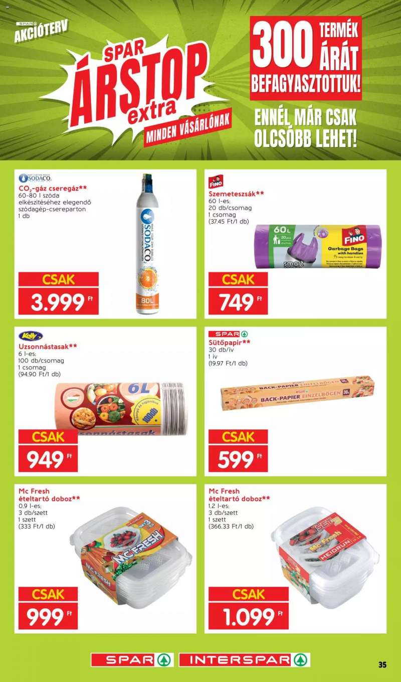 Spar Ársrop extra 35 oldal