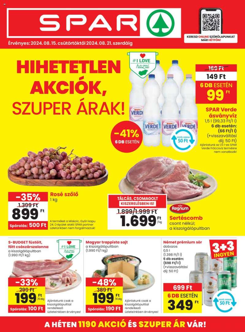 Spar Akciós újság Spar 1 oldal