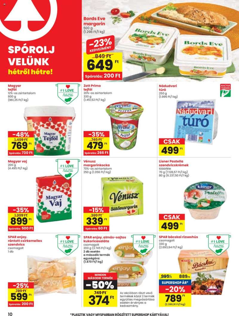 Spar Akciós újság Spar 10 oldal