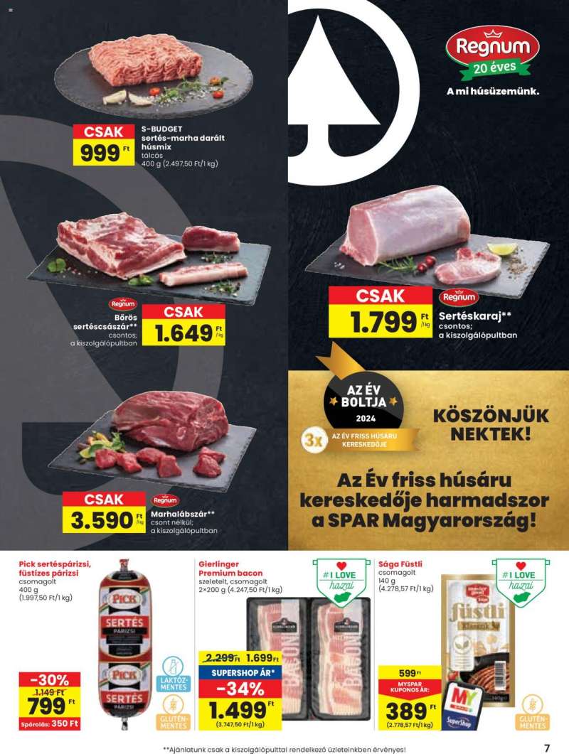 Spar Akciós újság Spar 7 oldal