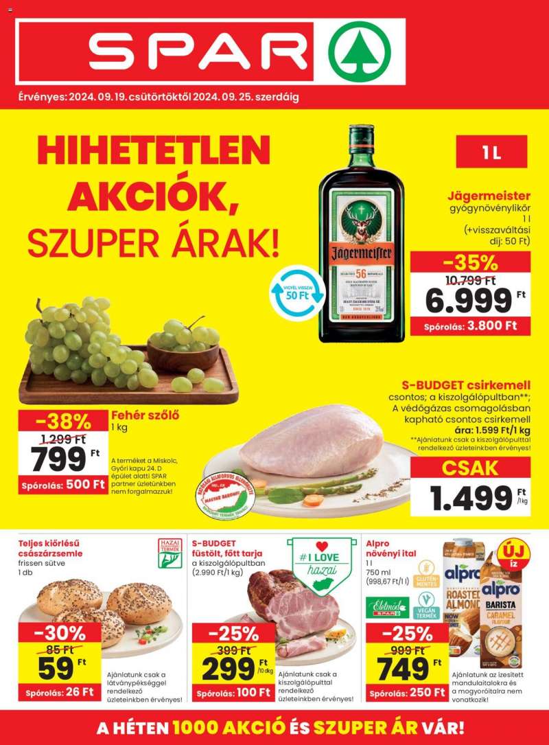 Spar Akciós újság Spar 1 oldal