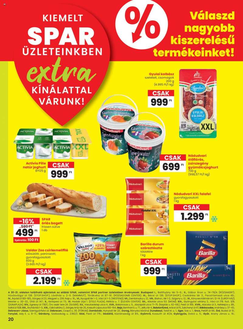 Spar Extra ajánlat! 1 oldal