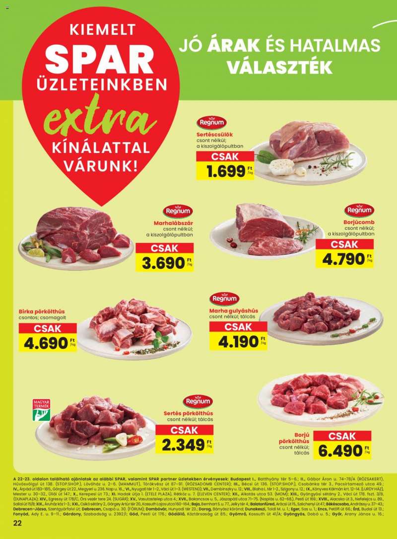 Spar Extra ajánlat! 3 oldal